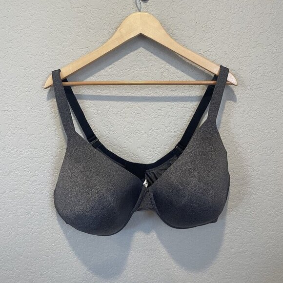 AMBRIELLE Everyday FULL COVERAGE Underwired Gray Size 44DDD Full figure - Picture 2 of 6